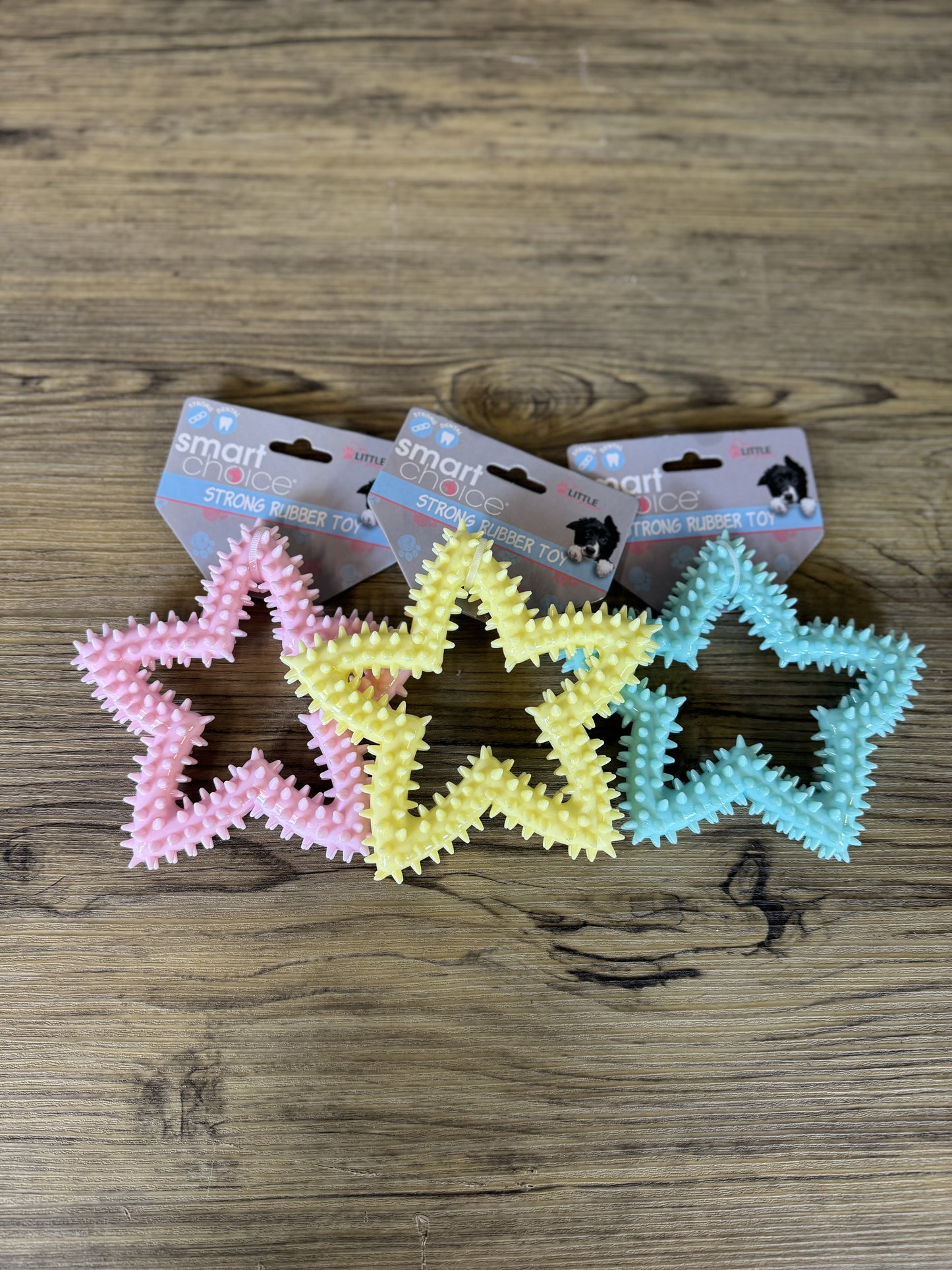 Puppy Star Shaped Spiky Rubber Toy